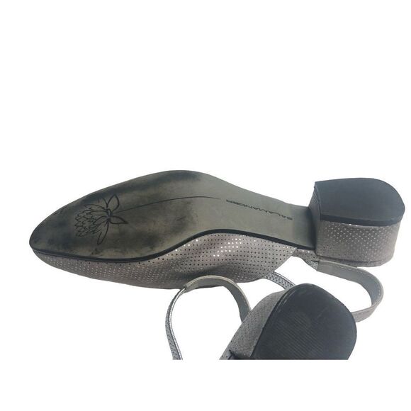 Salamander Grey and Silver suede sling back mules in size 6.5 - Picture 11 of 11